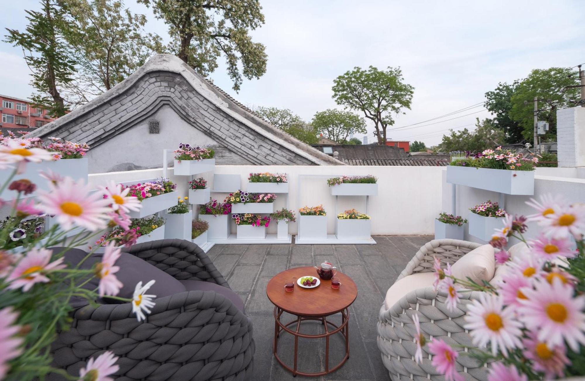 Xinxiang Yayuan Beijing Sihe Courtyard With Sky Garden Terrace Near Tiananmen Square Forbidden City Wangfujing Pedestrian Street And The Subway מראה חיצוני תמונה