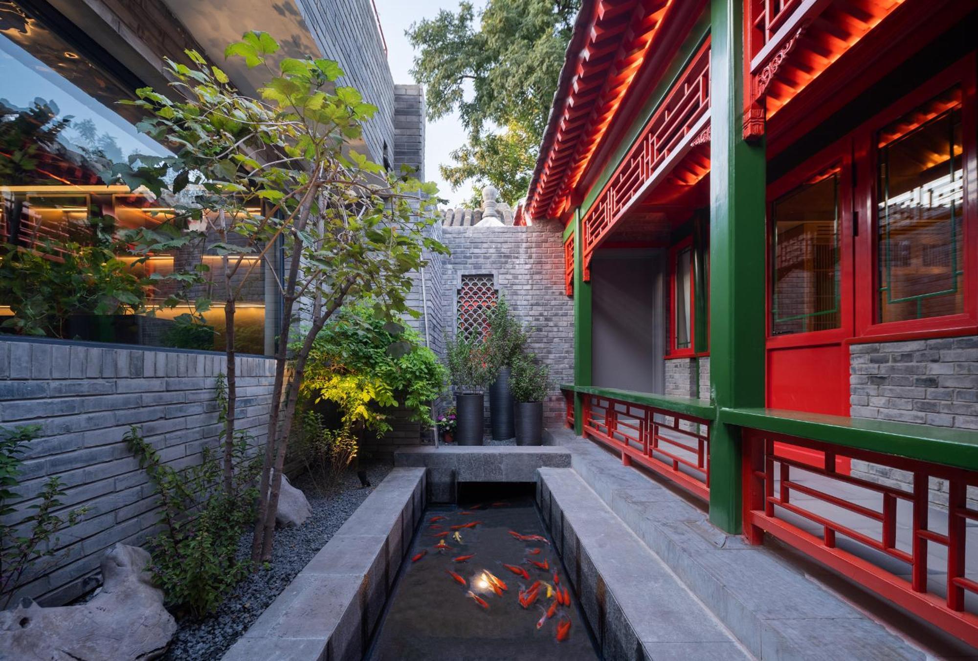 Xinxiang Yayuan Beijing Sihe Courtyard With Sky Garden Terrace Near Tiananmen Square Forbidden City Wangfujing Pedestrian Street And The Subway מראה חיצוני תמונה