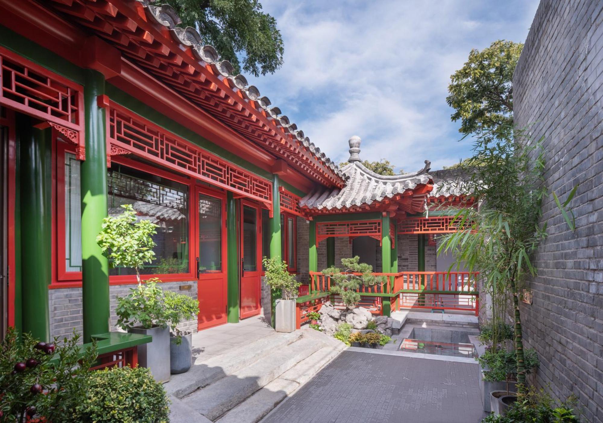 Xinxiang Yayuan Beijing Sihe Courtyard With Sky Garden Terrace Near Tiananmen Square Forbidden City Wangfujing Pedestrian Street And The Subway מראה חיצוני תמונה