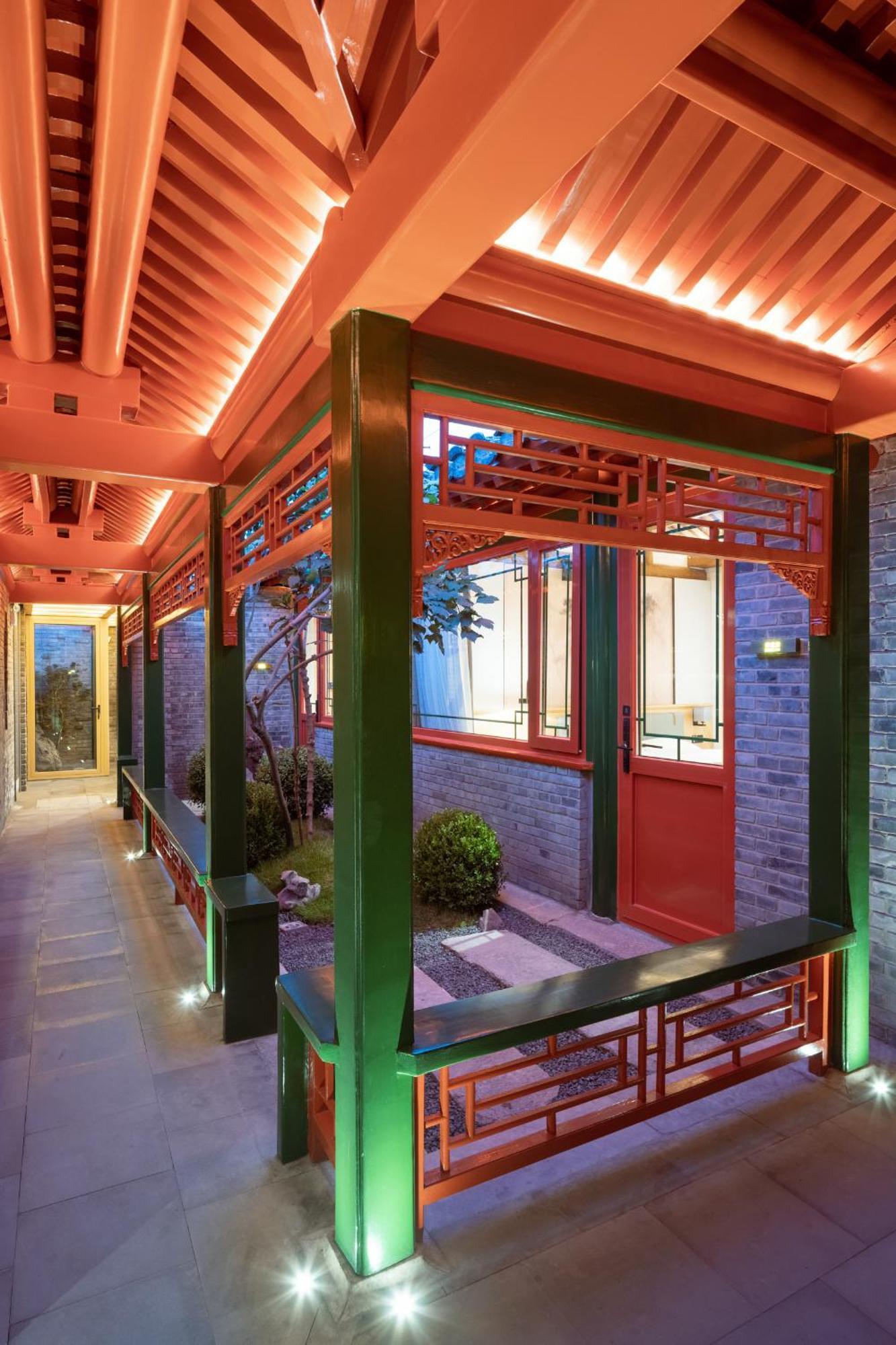Xinxiang Yayuan Beijing Sihe Courtyard With Sky Garden Terrace Near Tiananmen Square Forbidden City Wangfujing Pedestrian Street And The Subway מראה חיצוני תמונה