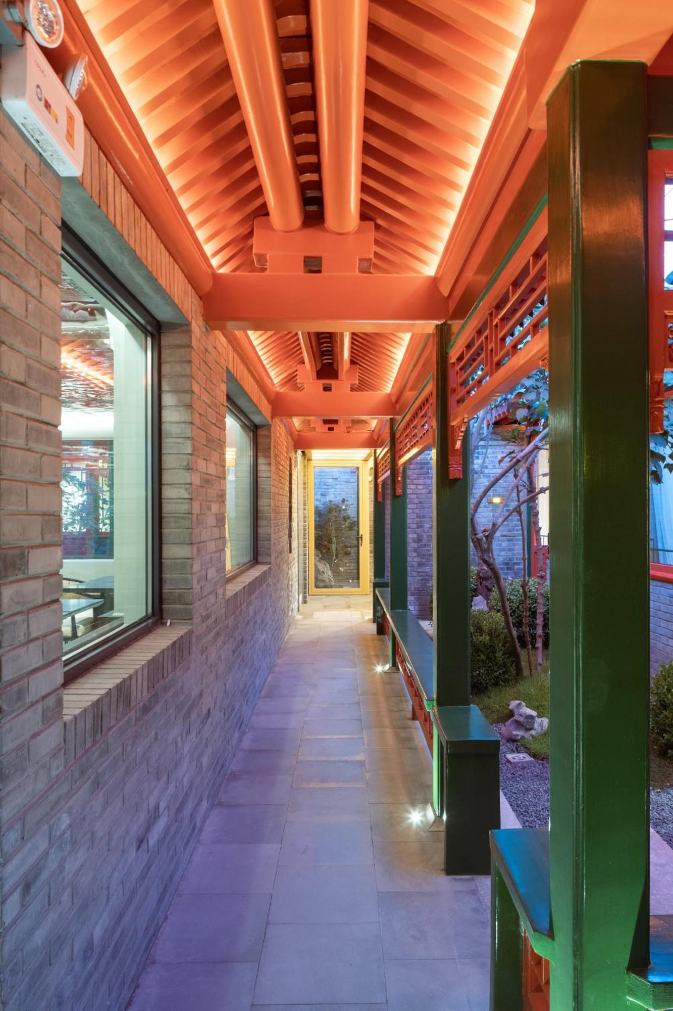 Xinxiang Yayuan Beijing Sihe Courtyard With Sky Garden Terrace Near Tiananmen Square Forbidden City Wangfujing Pedestrian Street And The Subway מראה חיצוני תמונה
